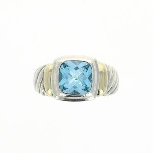 David Yurman Albion Collection Ring Blue Topaz